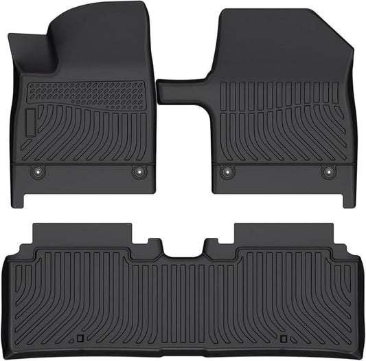 Cartist Floor Mats Compatible with Kia EV6 2022 2023 2024 2025 2026 Accessories All Weather Floor Liner Front & Rear 2 Rows Car Carpet Protection TPE Odorless