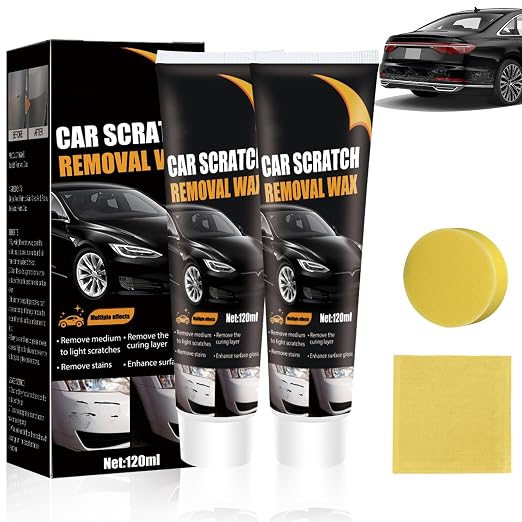 Scratch Remover for Vehicles, Upgrade Car Scratch Remover for Deep Scratches, Car Polishing Wax Scratch Remover for Vehicles,Car Scratch Repair Paste,Cars Paint Scratchs Repair Kit (2Pcs)