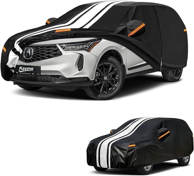 Kayme Heavy Duty Car Cover Custom Fit for Acura RDX (2006-2026) Waterproof All Weather for Automobiles, Gift with Tape/Towel, Outdoor Full Exterior Cover Rain Snow Sun UV Protection.