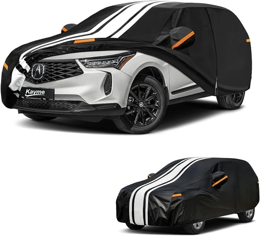 Kayme Heavy Duty Car Cover Custom Fit for Acura RDX (2006-2026) Waterproof All Weather for Automobiles, Gift with Tape/Towel, Outdoor Full Exterior Cover Rain Snow Sun UV Protection.