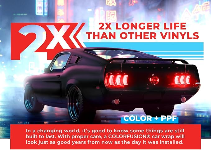 ColorFusion PPF by VViViD, Matte Stealth Cosmic Purple Dry Apply PPF Vinyl Car Wrap Roll 10ft x 5ft