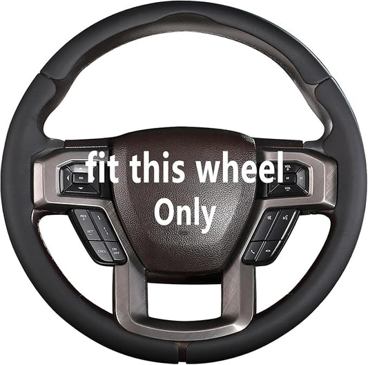Steering Wheel Cover for Ford F150 2015-2020/ F250 2017-2022/ F350 2017-2022/ F450 2017-2022/ F550 2017-2022/ Ford Expedition 2018-2021 Steering Wheel Protector for Ford Steering Wheel Accessories
