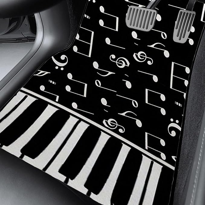 Car Floor Mats Non-Slip Automotive Floor Mats All-Weather Front Rear Car Floor Foot Mat Sets of 4 Pieces Foot Mats Rugs Carpet for Car Trucks SUV Sedans (NO.18)