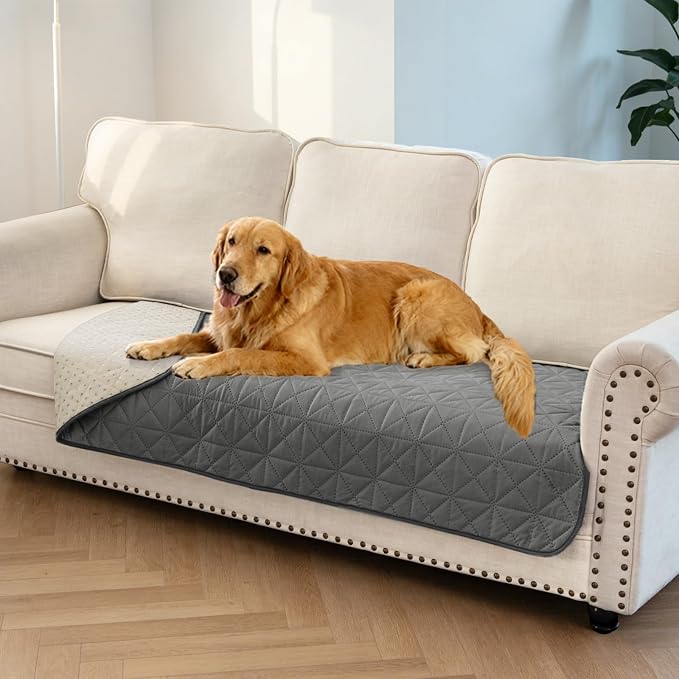 Ameritex Sofa Cover Waterproof for Seats Couch Cover for Dogs Pet Couch Cover Velvet for Chair Loveseat Sofa Machine Washable