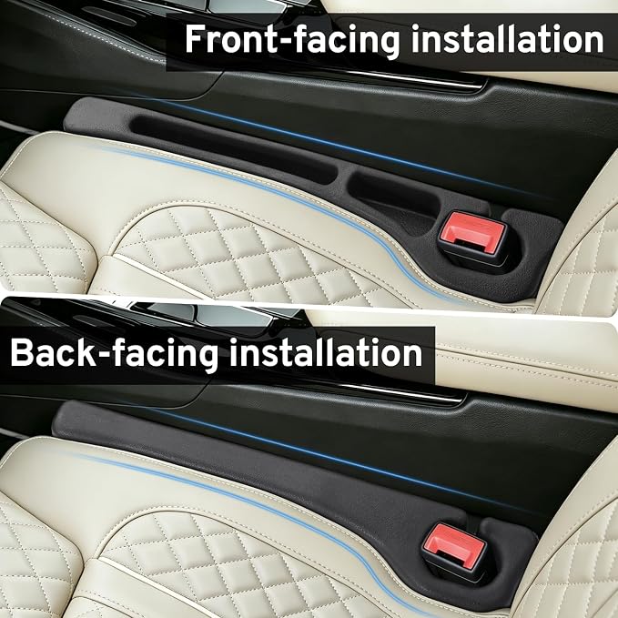 Car Seat Gap Filler Organizer for Mazda CX5 CX-5 Mazda 3 Cx90 Cx30 Cx50 | 2027 2026 2025 2024 2023-2000, Plug With Storage Slot Strip, No-Drop Seat Side Gap, Phone Holder, 2 Pack