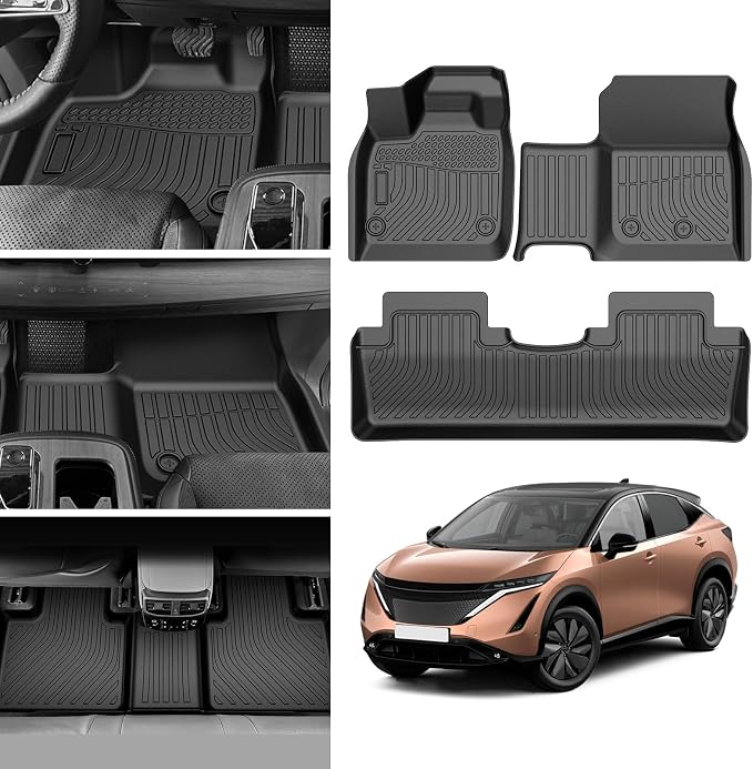Cartist Floor Mats for Nissan Ariya 2023 2024 2025 2026, All Weather Floor Mat for Ariya Accessories, Heavy Duty Car Mats, Car Accessories