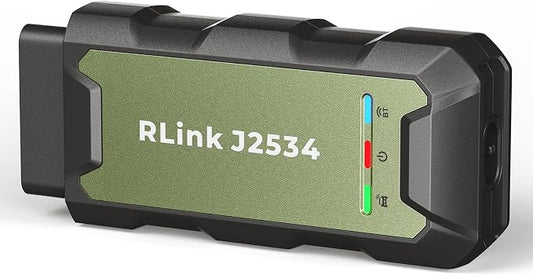 TOPDON RLink J2534 Pass-Thru Reprogramming and Diagnostic Tool | J2534 Pass-Thru Programmer for J2534/D-PDU/CAN-FD/DoIP, Enhanced J2534 VCI, Supports 18+ Car Brands, No OE Software Provided