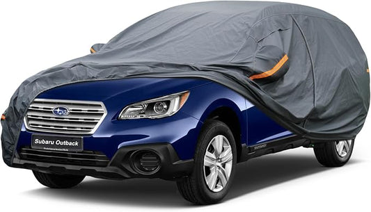 GUNHYI Premium Car Cover Custom Fit Subaru Outback (1994-2019), 16 Layers Heavy Duty Car Cover Waterproof All Weather with Zipper Door for Sun Rain Snow Dust Uv Protection