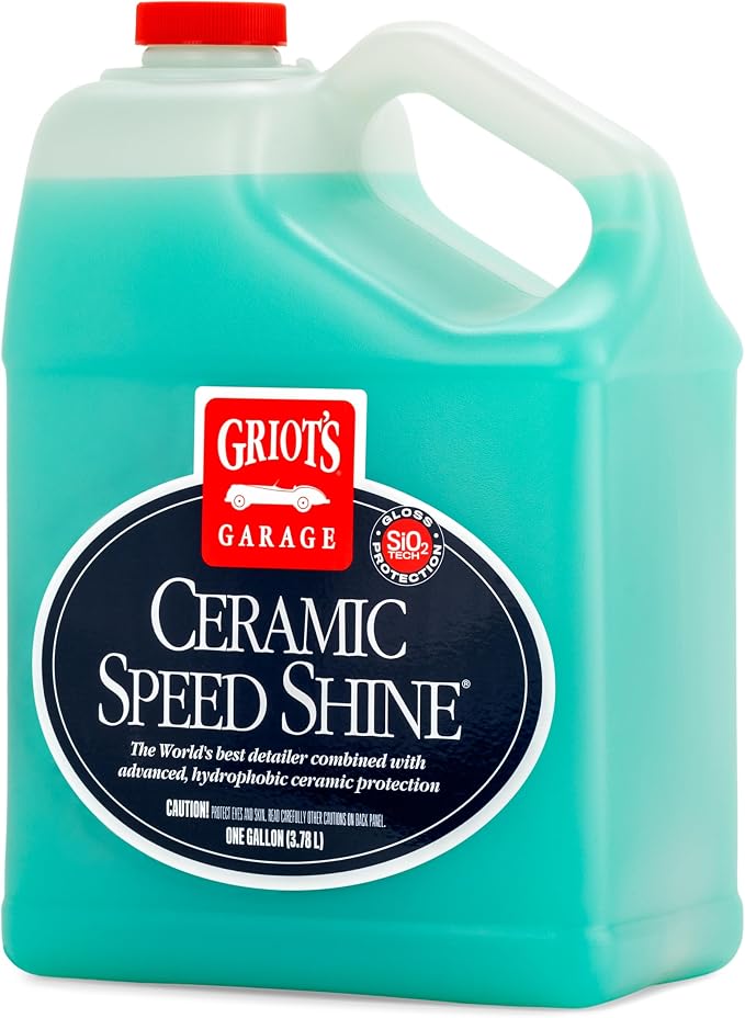 Griot's Garage Ceramic Speed Shine Detail Spray for Car Detailing, Provides a High-Gloss Finish and Extends Life of Coatings, 10986, One Gallon