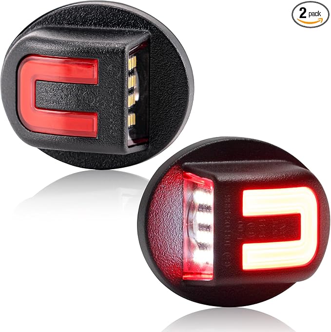 LED License Plate Light for F150 F250 F350 F450 F550 Ranger Bronco | White 6500K LED Tag Lamps for 1990-2014 F150 1980-2016 F250-F550 Super Duty 1983-2011 Ranger 80-96 Bronco 91-10 Explore