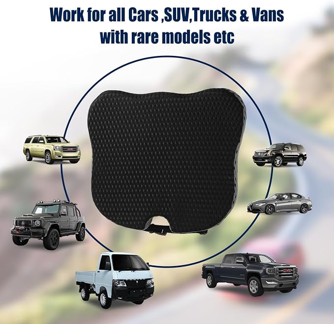 Hapiclody Car Seat Cushion for Driving,Premium Memory Foam Car Cushion for Better Visibility, Non-Slip Hip & Lower Back Tailbone Cushion, Car Seat Cushion Driver Booster for Short People, Truck(Black