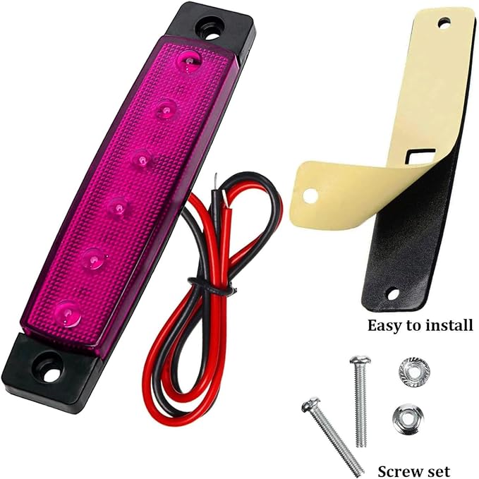 10 Pack LED Rock Strip Lights Waterproof Exterior Interior Lights Car Underglow Wheel Fender Well Lighting Kits for Golf Cart Jeep Wangler Offroad Truck Ford RV UTV ATV RZR Snowmobile (Purple)