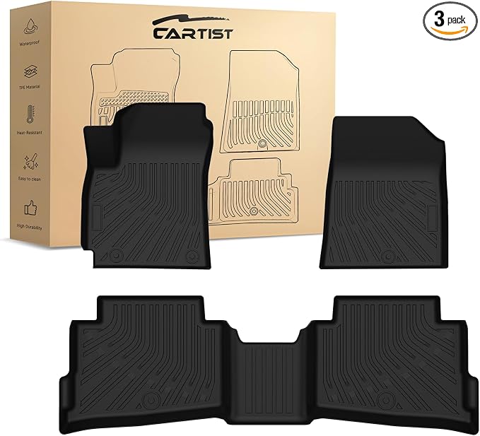 Seltos Floor Mats - Car Mats for Kia Seltos 2021-2026, All Weather Floor Mat for Seltos Accessories, Heavy Duty Rubber Mats, Car Accessories
