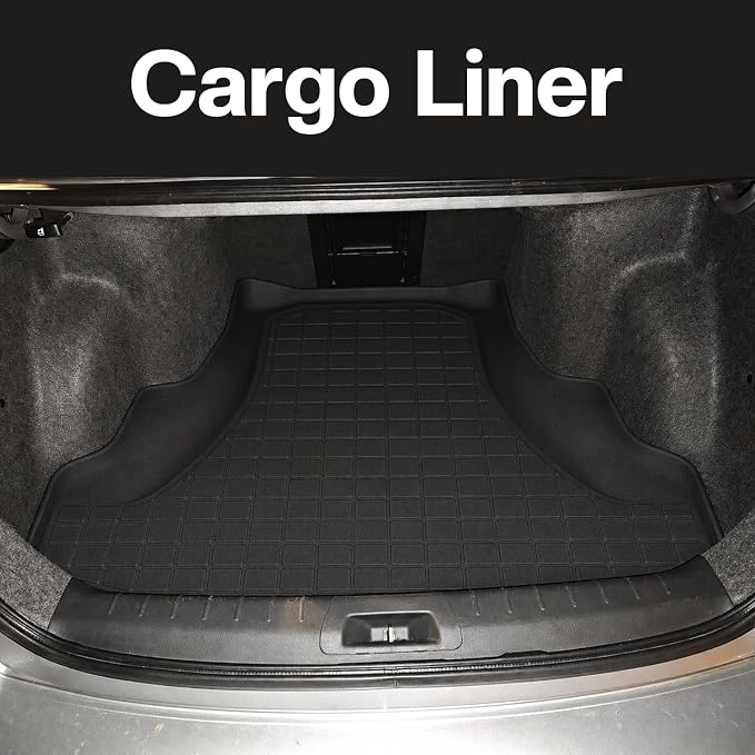 Compatible with Honda Accord 2008-2012(Only Sedan) Floor Mats & Cargo Liner LX/SE/EX,All Weather Protection TPE, Anti-Slip Floor Mats & Trunk Mat Fit for Accord 2008 2009 2010 2011 2012 Accessories