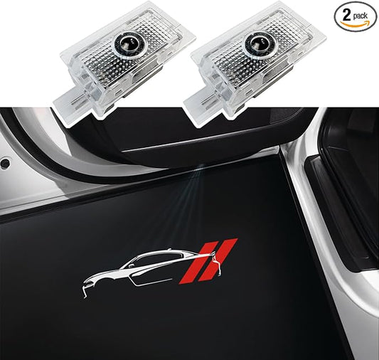2Pcs Car Door Logo Lights Compatible with Charger 2010-present Puddle Lamps Projector Laser Door Shadow Light Puddle Lights Accessories (P1)