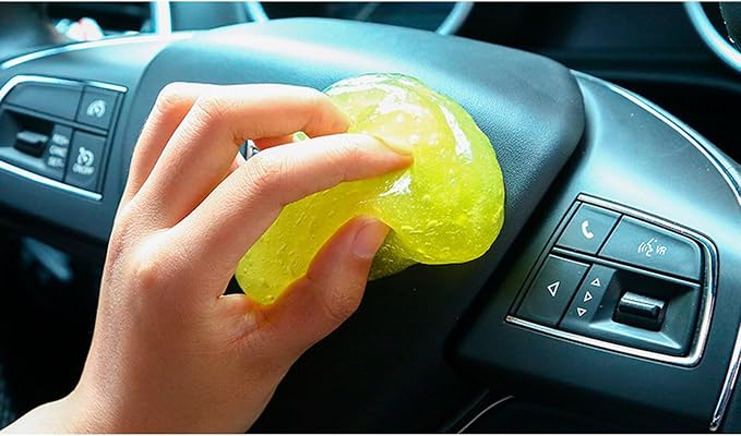 x xotic tech Car Cleaning Gel for Car Detailing Putty Interior Cleaner Slime Auto Detail Tools Supplies Accessories Valentines Day Gifts for Him Her Men Women Stocking Stuffers Yellow 3 Pack