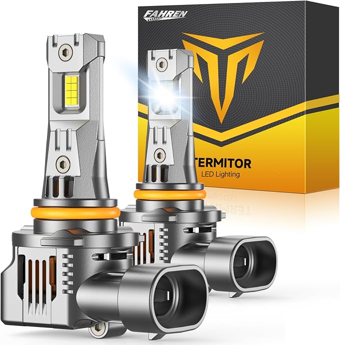 Termitor Latest 9005 LED Bulbs, (1,500%) 15X 110,000LM Extreme Brightness hb3 bulb, 6500K Cool White, 1:1 Min Size,IP68 Waterproof.Pack of 2,Fog Bulbs HID,Plug-N-Play.