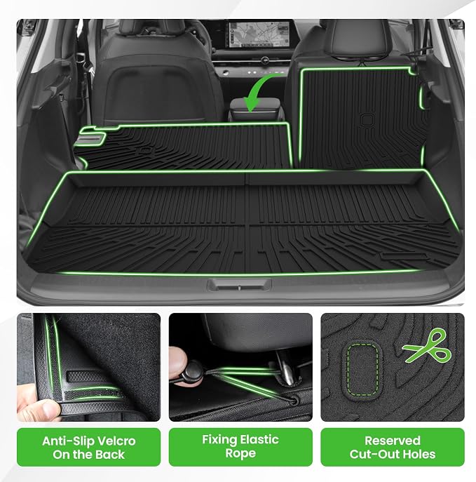 Cartist Cargo Liner for Nissan Ariya 2023 2024 2025 2026, All Weather Cargo Mats for Ariya Accessories, Heavy Duty TPE Trunk Mat, Car Accessories