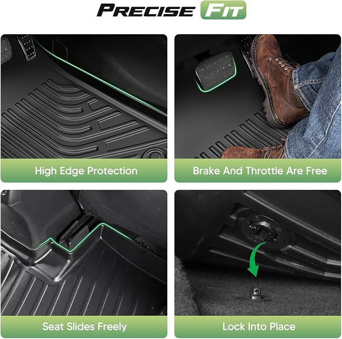 Cartist Floor Mats for Chevy Traverse/GMC Acadia 2024-2026 (Only for 7 Seats) & Buick Enclave 2025-2026, All Weather Cargo Liner for Traverse Accessories, Heavy Duty Car Mats, Car Accessories