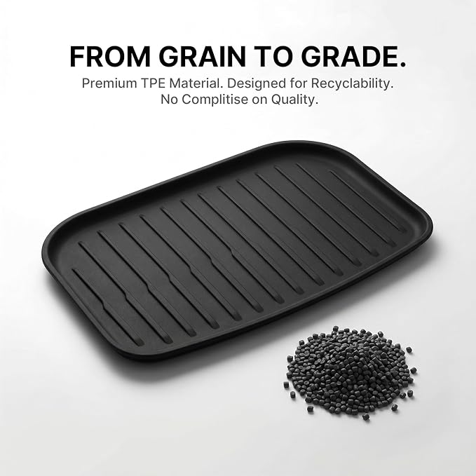 5 Pcs Floor Mats for Tesla Model Y Juniper 2025 2026, All-Weather TPE Anti-Slip Cargo Liner & Rear Trunk Mat, Fits Standard/Premium/Performance 5-Seater