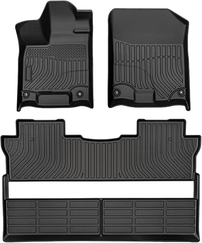 Ridgeline Floor Mats - Car Mats for Honda Ridgeline Crew Cab 2017-2026, All Weather Floor Mats for Ridgeline Accessories, Heavy Duty Rubber Mats, Car Accessories