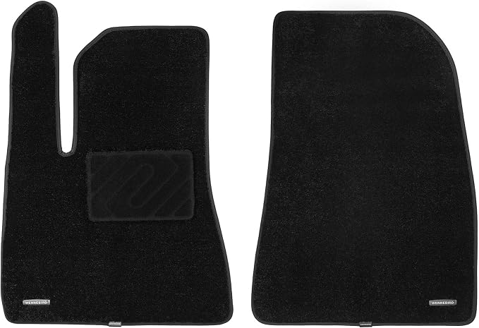 WENNEBIRD Front Carpet Floor Mats for Tesla Model 3 Highland 2024-2026, 2Pc | 0.6-Inch Ultra-Thick Plush Carpet, Noise-Reducing Comfort, Waterproof TPE Layer, Anti-Slip Backing