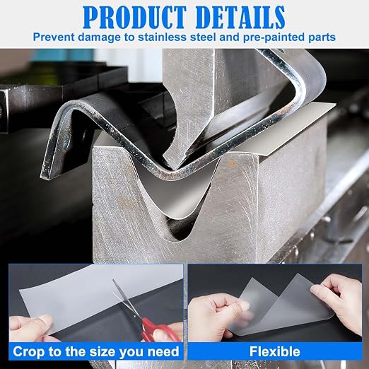 Ecliptica Press Brake Urethane Die Protection Film for Mark-Free Bending Solution, Durable Protective Coating for Defense Against Scratches, and Rust from Metal-on-Metal Contact (4" X .012" X 100')