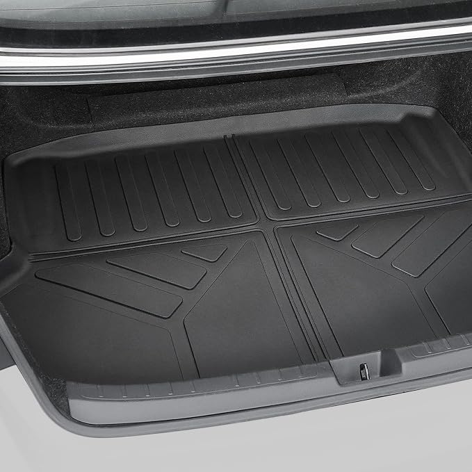 Floor Mats for Honda Civic Sedan 2022-2026, All Weather Floor Mats Trunk Cargo Liner and Door Sill Guards Accessories, Full Coverage Set (Gas Only, Not fit Manual)