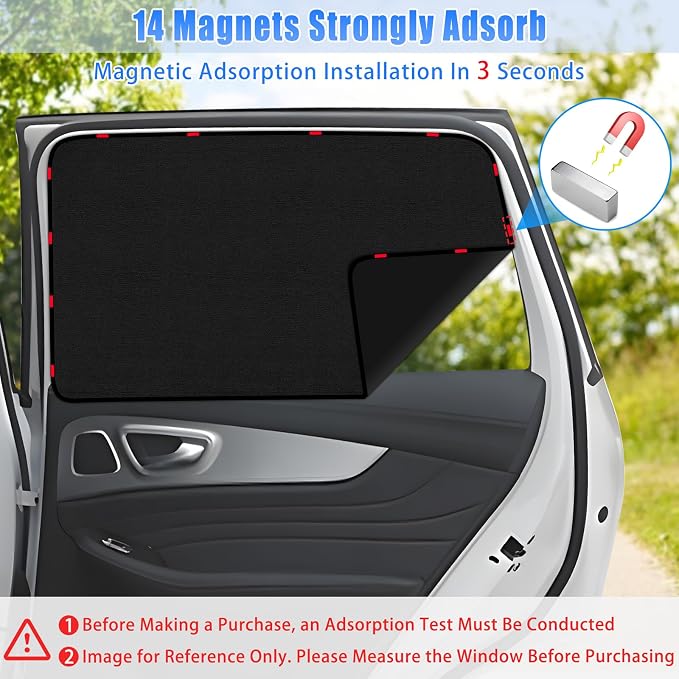 ZATOOTO Car Window Cover for Privacy,Soft Suede for Durable,16.69×31.5in | Stay Cool & UV Protection, For Baby Back Window Sunshade, Light Blocking Sun Shades for Camping Eating and Rest