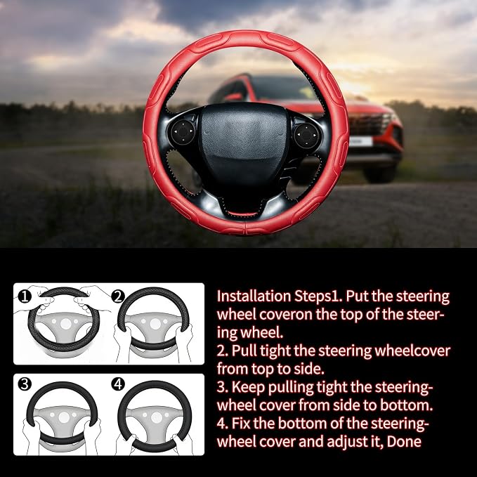 ESN008 Wear Resistant Decorative Steering Wheel Cover