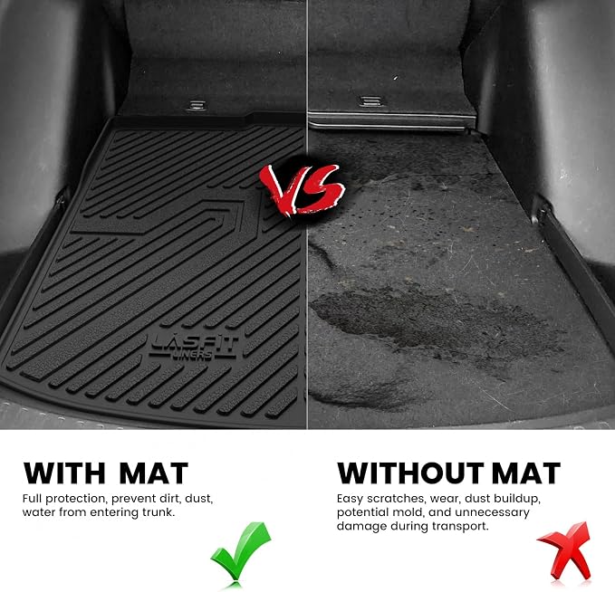 LASFIT Cargo Mat for Honda CR-V 2023-2026 Gasoline (Not for Hybrid), All Weather Custom Fit Waterproof Anti-Slip Odorless TPE Trunk Mat Trunk Liner Cargo Liner (Lower Position)