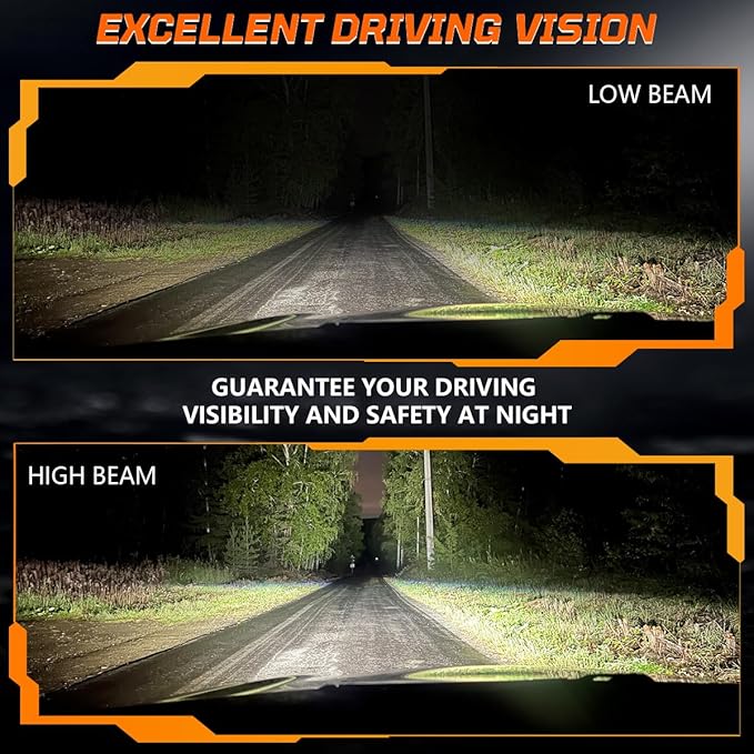 7X6 Inch H6054 Glass Square Headlight Housing + H4/9003 High Low Beam Bulbs for Cars,Truck and Van,Halogen Sealed High Low Dual Beam,OEM Style Original Classic Look Conversion Assembly Pair Kit