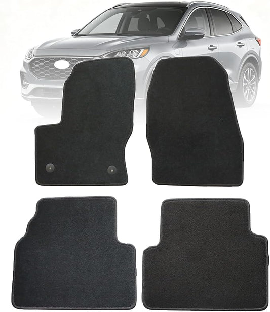 GXARTS Waterproof Car Floor Mats Carpet Full Set Fit for Ford Escape 2013 2014 2015 2016 2017 2018 2019 |All-Weather Protect, with Anti Sliding Buckle