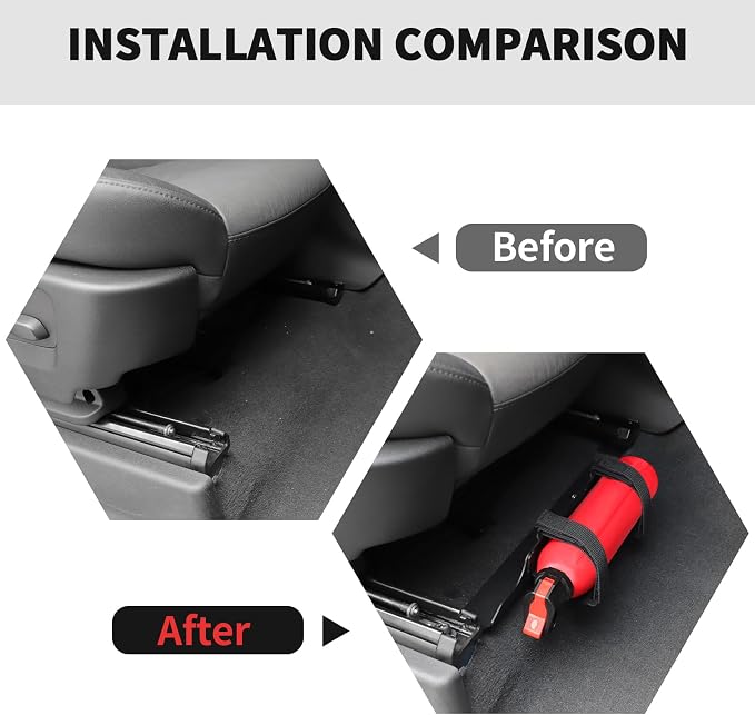 RT-TCZ Front Seat Fire Extinguisher Bracket for Chevy Silverado 2019-2025