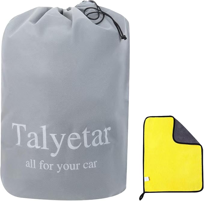 Tesla Model Y Car Cover (2020-2026) Waterproof All Weather, Heavy Duty Car Covers with Driver Door Zipper, Outdoor Rain Snow UV Protection