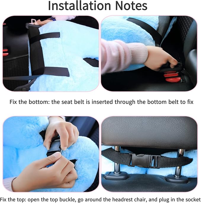 FHSGGP Travel Pillow Car Pillow Kid Car Sleeping Red | The Sleeping Aid for Adults and Kids on Road Trips Kids Travel Pillow
