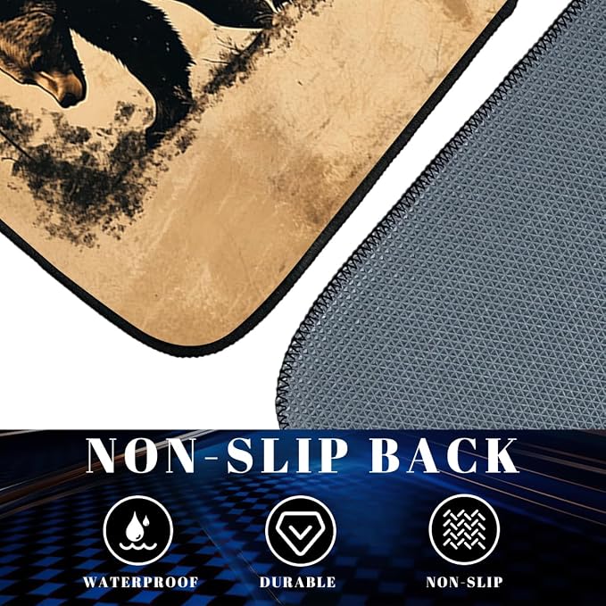 Vintage Deer Bear Car Floor Mats Retro Forest Lodge Rustic Carpet Front Rear Carpets Mat Decorative Car Floor Carpets Non-Slip Auto Car Accessories Universal Fit Car Accessories for Truck