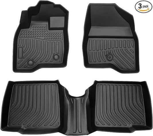 Cartist Compatible with Floor Mats Ford Explorer 2015-2019 All Weather Floor Liners 1st & 2nd Row Seat TPE Odorless High Edge Mat
