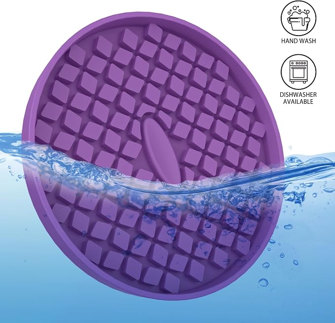 ME.FAN Car Cup Coasters [4 Pack] Silicone Car Coasters/Cup Mats, Non-Slip Recessed Car Interior Accessories Deep Purple
