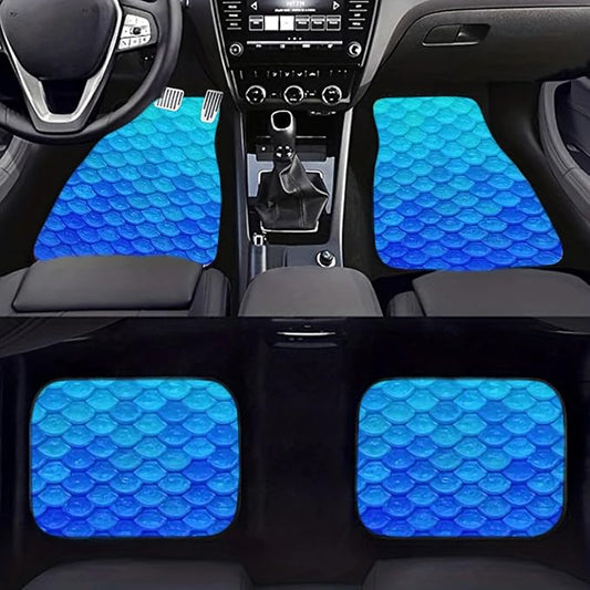 Car Floor Mats Non-Slip Automotive Floor Mats All-Weather Front Rear Car Floor Foot Mat Sets of 4 Pieces Foot Mats Rugs Carpet for Car Trucks SUV Sedans (NO.45)