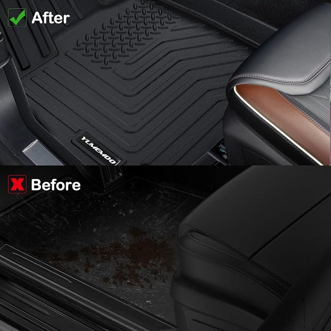 Floor Mats for 2026 Honda Passport RTL/TrailSport All Weather Floor Liners TPE Rubber Fit for Honda Passport 2026 Anti-Slip Full Set Automobile Mats Accessories