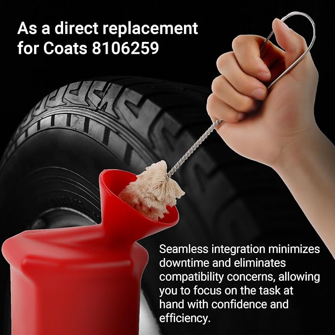 Calvana Ultra-Durable Angled Tire Lube Bucket Kit with 3 Lube Swabs for Coats Center Post Changers - 11.5" Length, 1.25 Quart Capacity