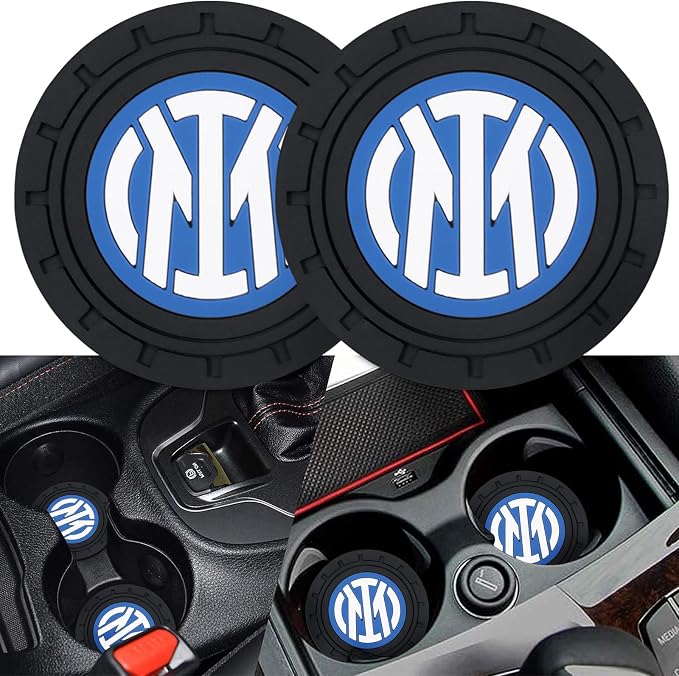Cup Holder Insert Coaster for Milano UEFA UCL Fans,Anti Slip Car Cup Coaster Interior Accessories