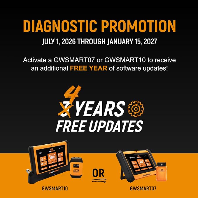 GEARWRENCH 10" Pro Command Wireless Bi-Directional Diagnostic Tablet with Rapid-Charge Dock, Includes 4 Years of Software Updates | GWSMART10