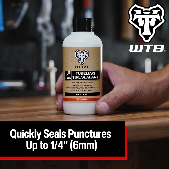 WTB Tubeless Bike Tire Sealant (4 oz to 1 Gallon) - Quick Seal for Punctures up to 6mm - All Conditions