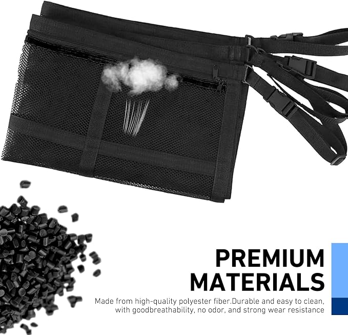 Car Ceiling Cargo Net, 20.87" x 31.49" Snap-on Roof Cargo & Trunk Organizer, Zip Seal Car Roof Storage Net for Road Trips, Universal for Most Cars, SUVs, Trucks (Black)