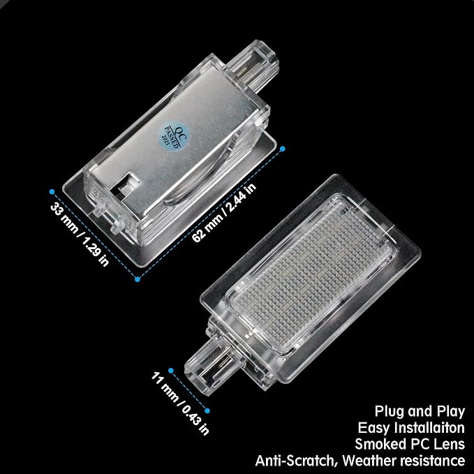 NDRUSH LED Car Door Light Puddle Lights Performance Courtesy Shadow Light Compatible with 2011-2017 Chrysler 200 2005-2020 Chrysler 300 2008-2014 Dodge Avenger 2008-2020 Challenger 2006-2020 Charger