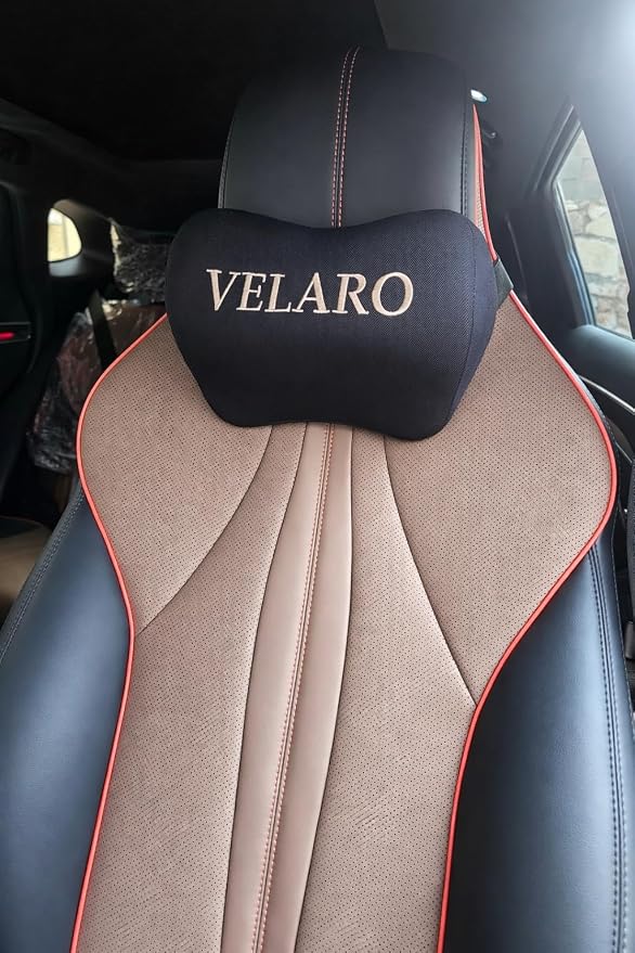 Car Neck Pillow for Driving- Breathable Full Mesh Memory Foam Headrest Cushion -Ergonomic Cervical Support for Long Drives - Black