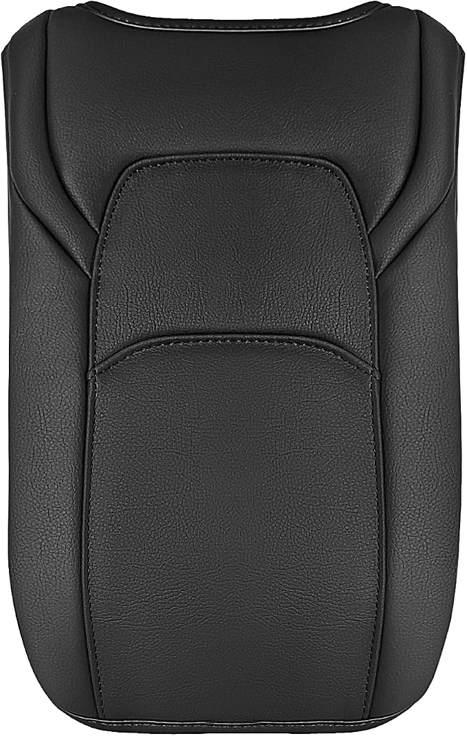 Muslogy Center Console Armrest Cover Fit for Nissan Pathfinder 2022-2025 2026 Accessories, Comfort Armrest Pad Console Lid Cushion Vegan Leather Regular Thick