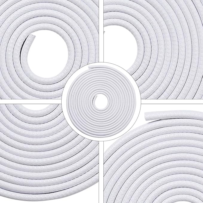 Garneck Car Door Edge Guards Rubber U Shape Edge Trim Seal Strips Protector Car Door Edge Protection for Auto Vehicle 10M
